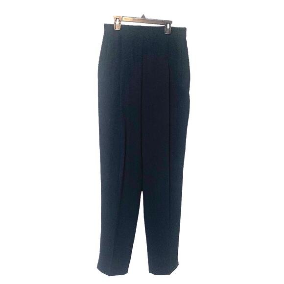 Harve Benard black high waist pleated pants size 8 - Picture 1 of 13